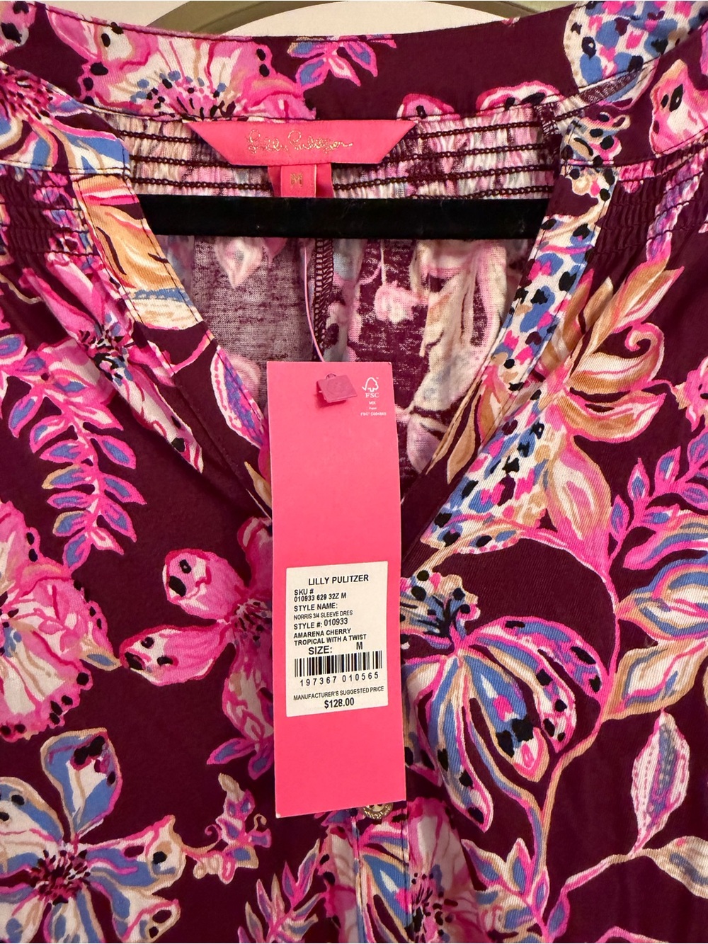 Lilly Pulitzer Floral Shift Dress in Pink and Purple Tones - Picture 2 of 3